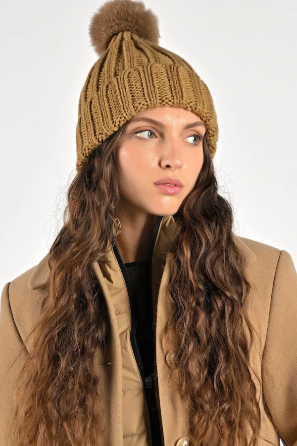 Cappello Pom Pelliccia